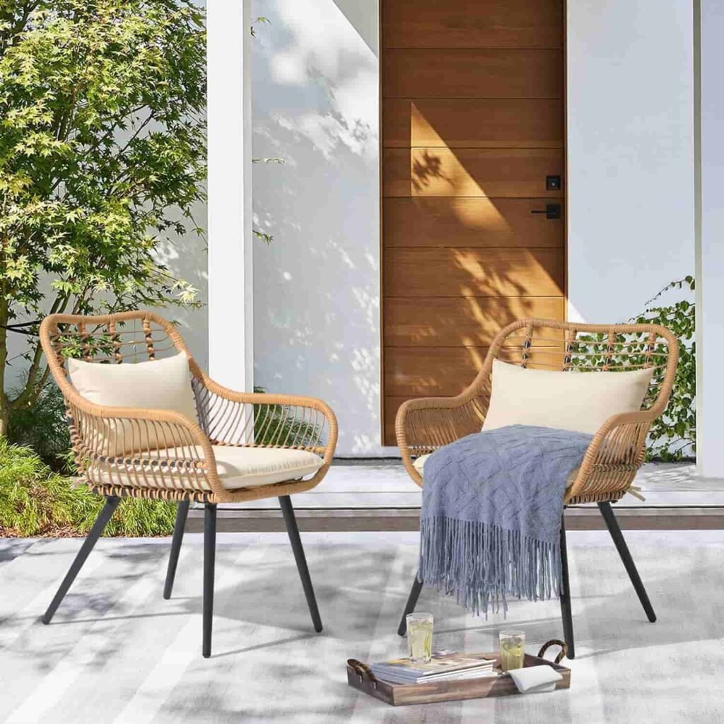 rattan outdoor club chairs