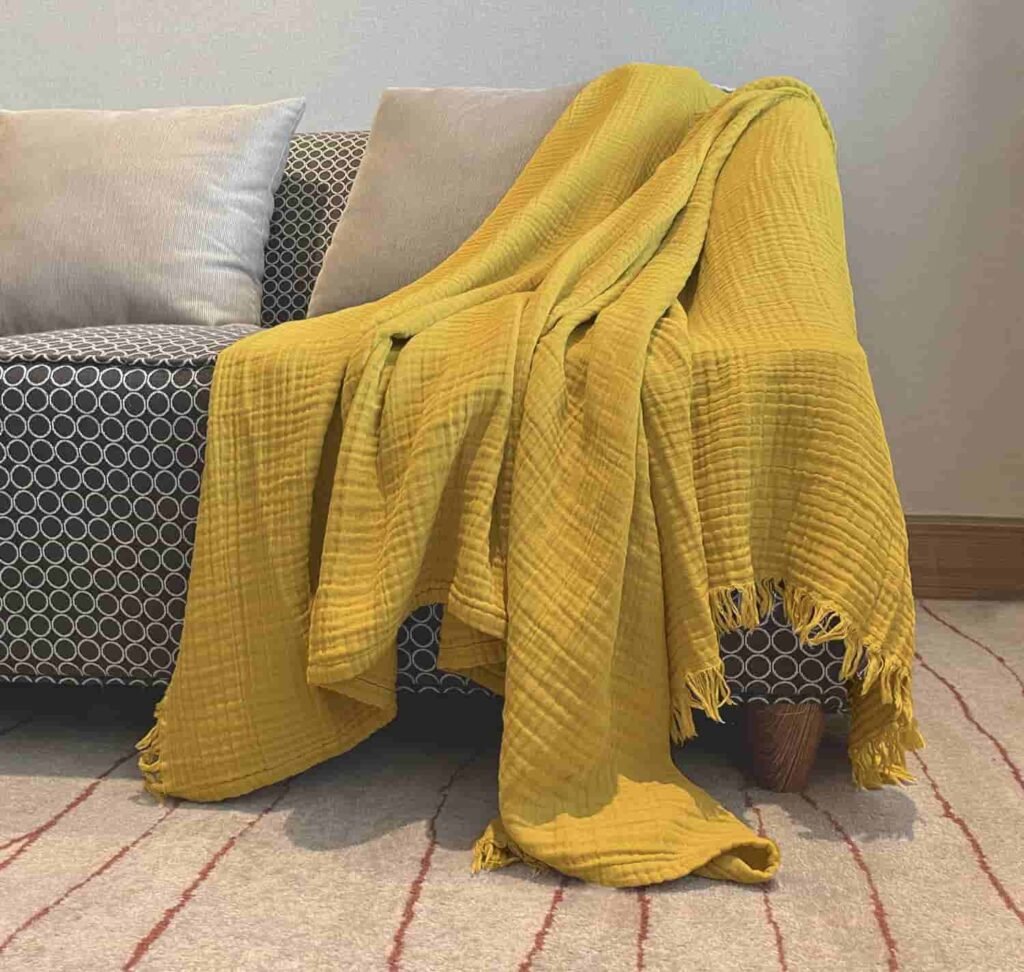 100% cotton throw blankets