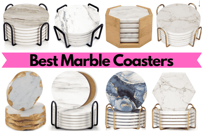 11+ Best marble coasters for all your tabletop needs