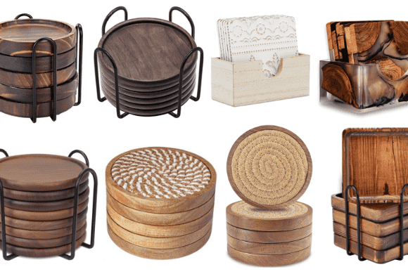 11 Best wooden coasters for a stylish coffee table setup