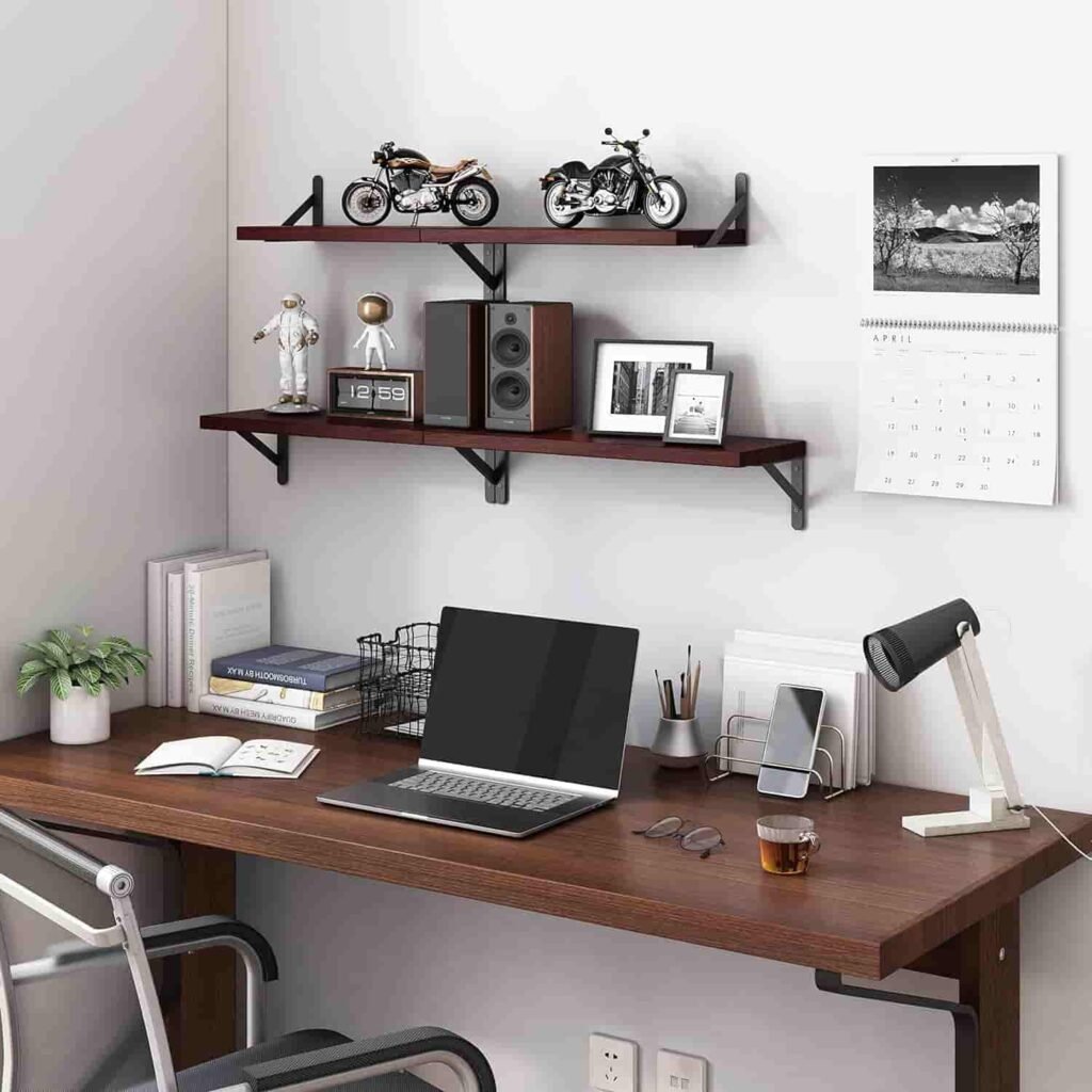 best walnut floating shelves