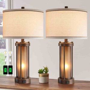 rustic table lamps for bedroom