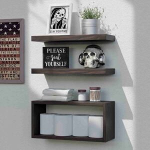 solid walnut shelves