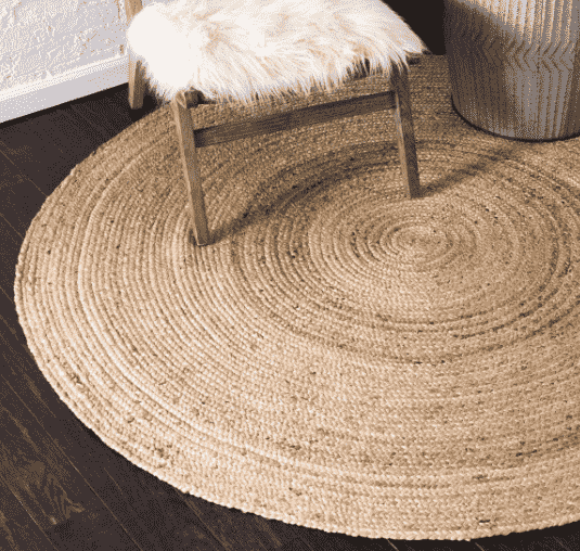 6' round jute rugs