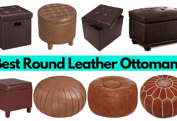 9+ Best Round Leather Ottomans for comfort & Style [2024]