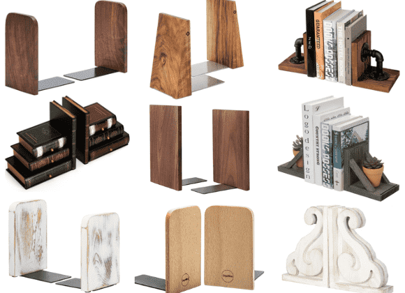 9+ Best Wooden Bookends to keep your shelves organised [2024]