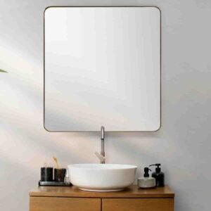 best metal frame bathroom mirror