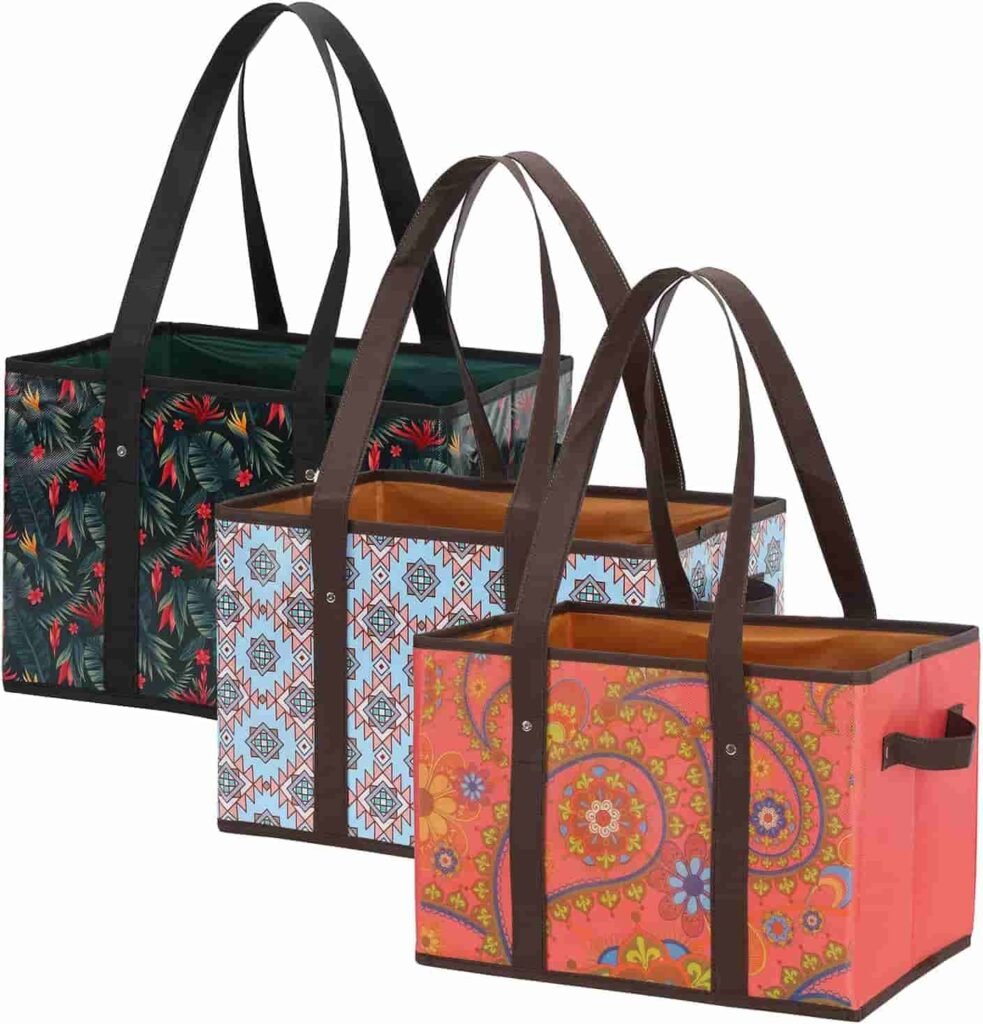Stylish reusable grocery bags
