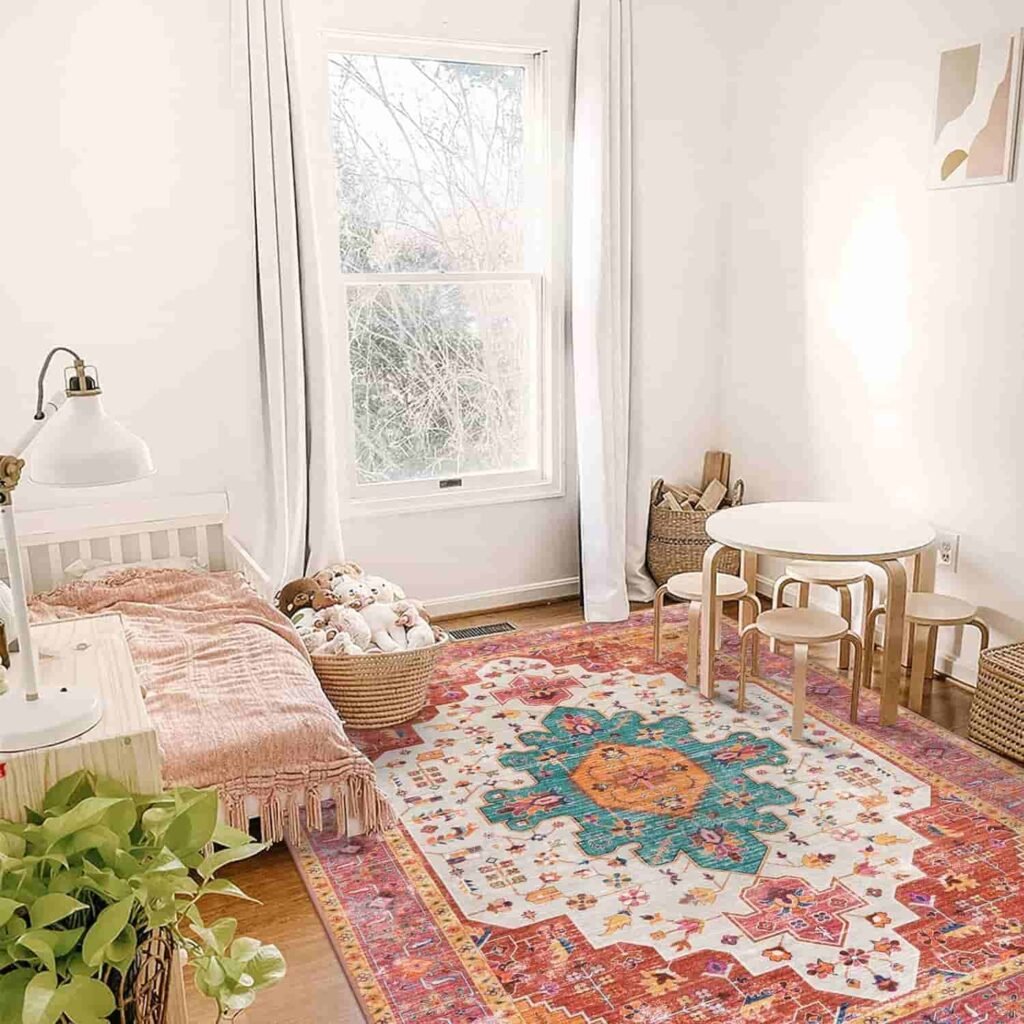 abstract colorful rugs