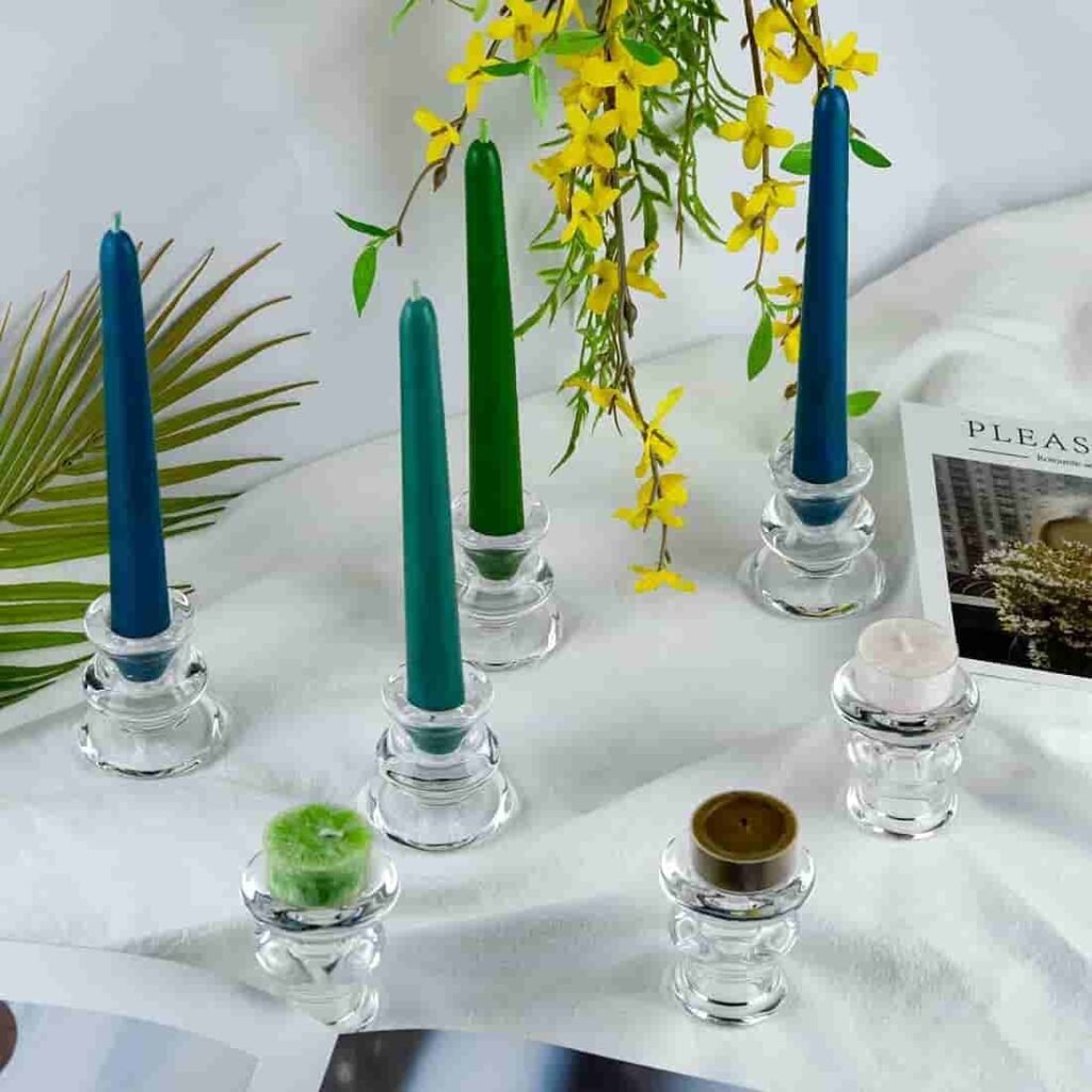 amazon glass taper candle holders