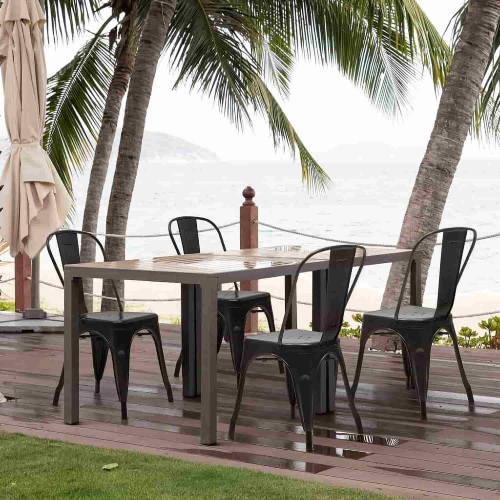 best metal outdoor dining chairs