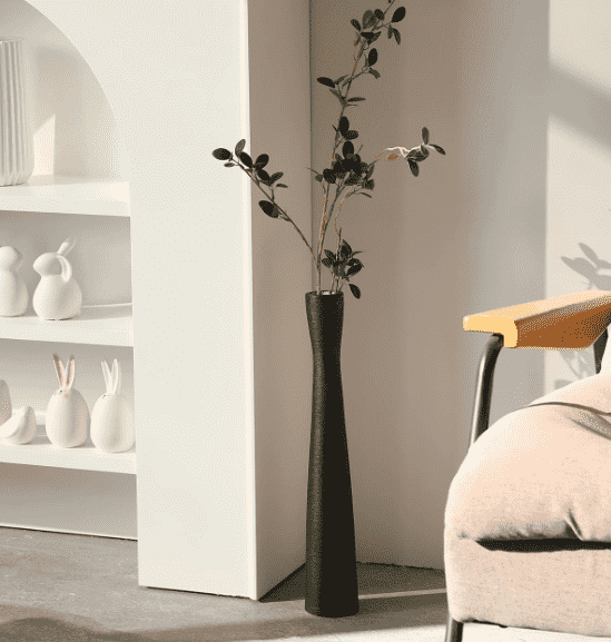 black vase, modern