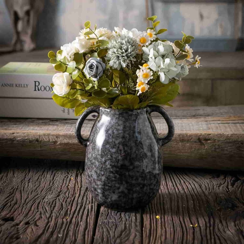 black vases for centerpieces