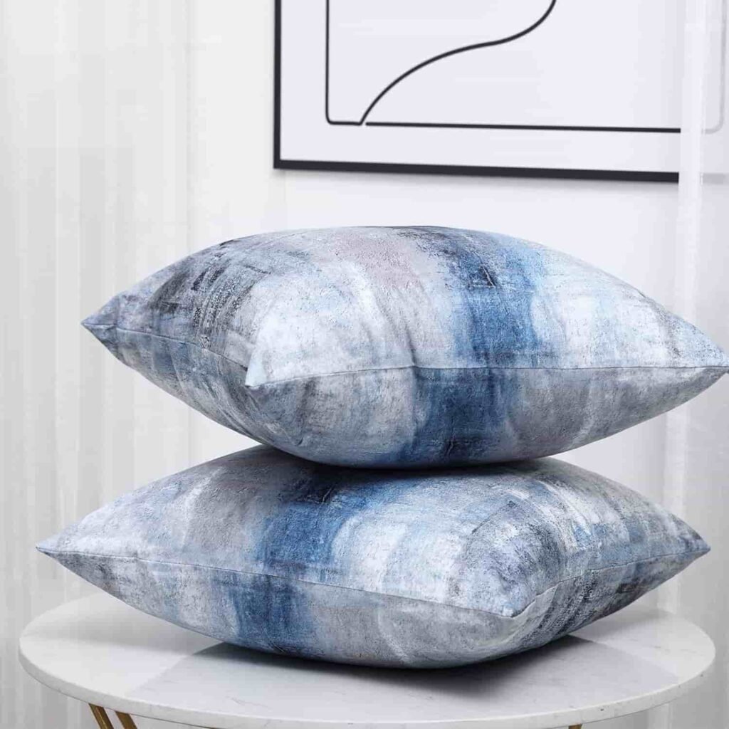 blue pillow cover 22x22