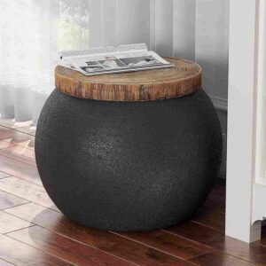 ceramic drum side tables