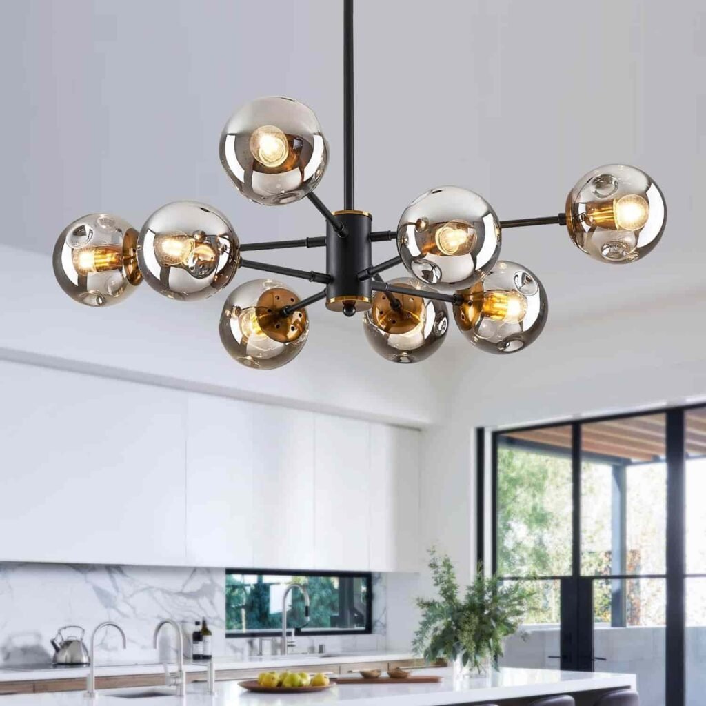 clear bubble chandeliers