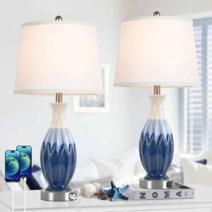 coastal table lamps set of 2