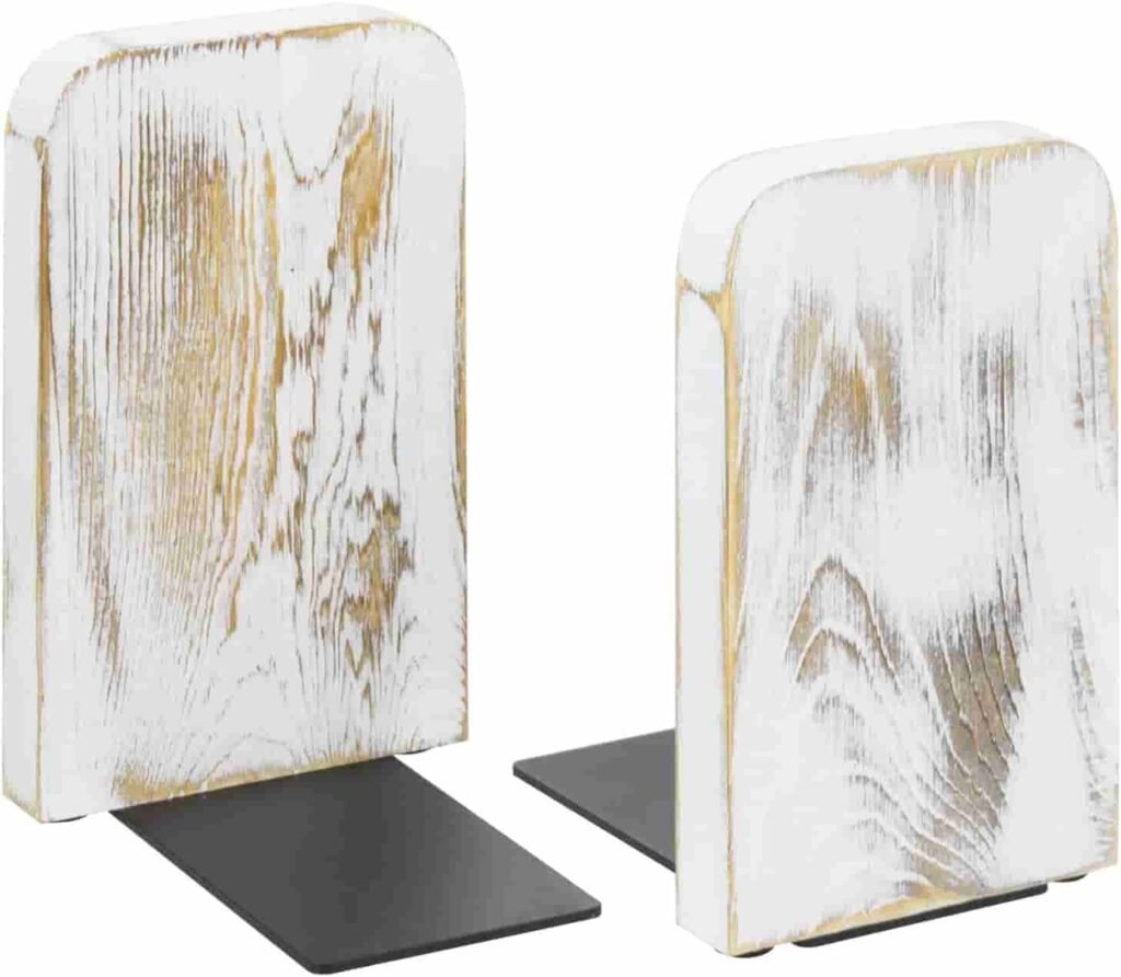 decorative wooden bookends