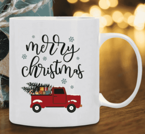 glass christmas coffee mugs