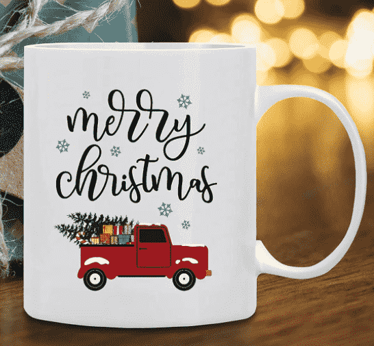 glass christmas coffee mugs