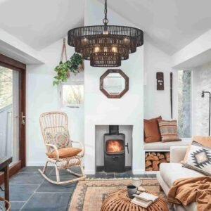 large boho chandelier
