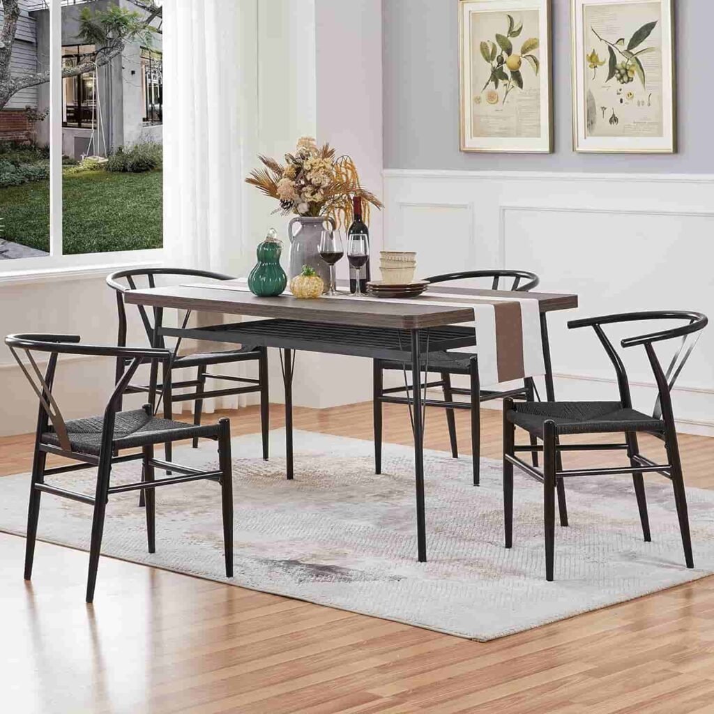 metal outdoor dining chairs set of 4