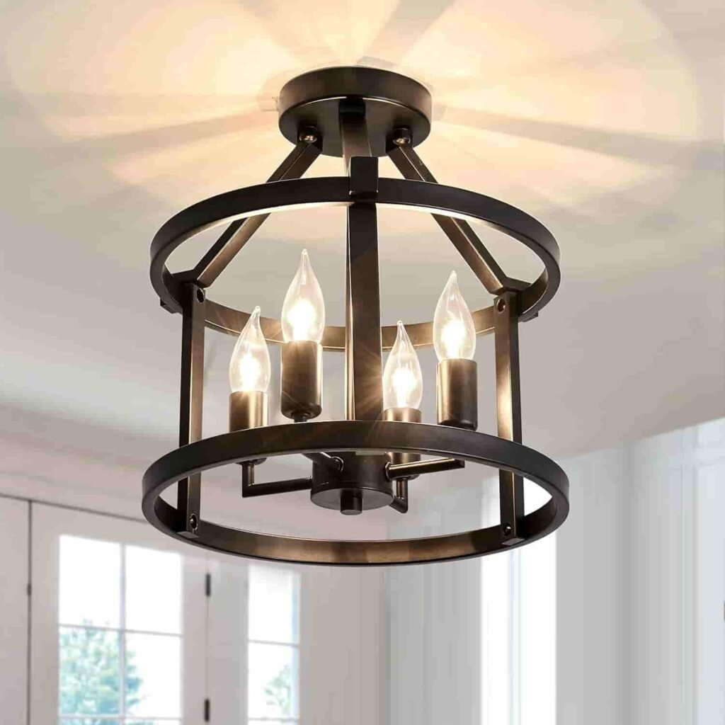 modern semi flush mount ceiling lights