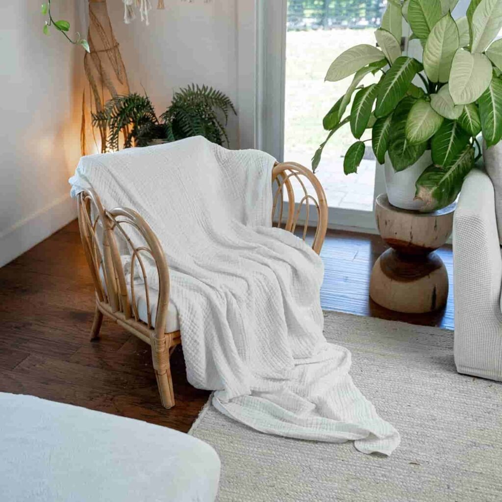 pure cotton blankets for summer