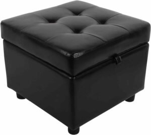 round leather ottomans faux leather