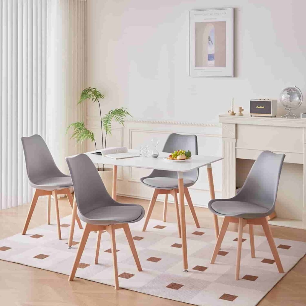 scandinavian dining chairs set of 4