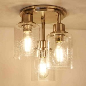 semi flush mount ceiling light fixture