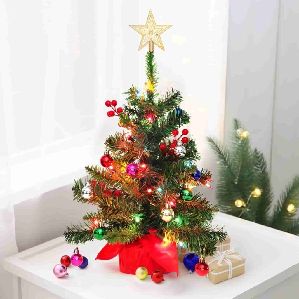 small tabletop christmas trees