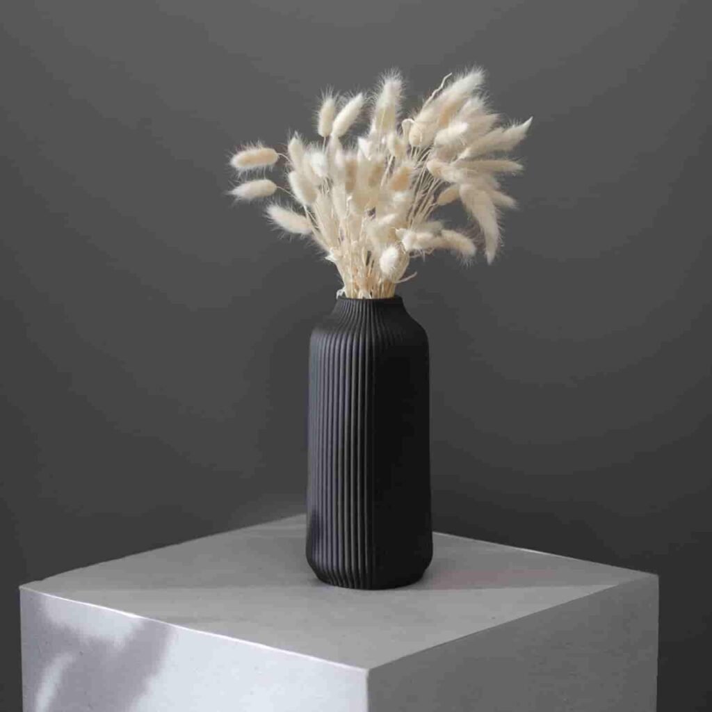 tall black vases