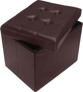 top rated round leather ottomans