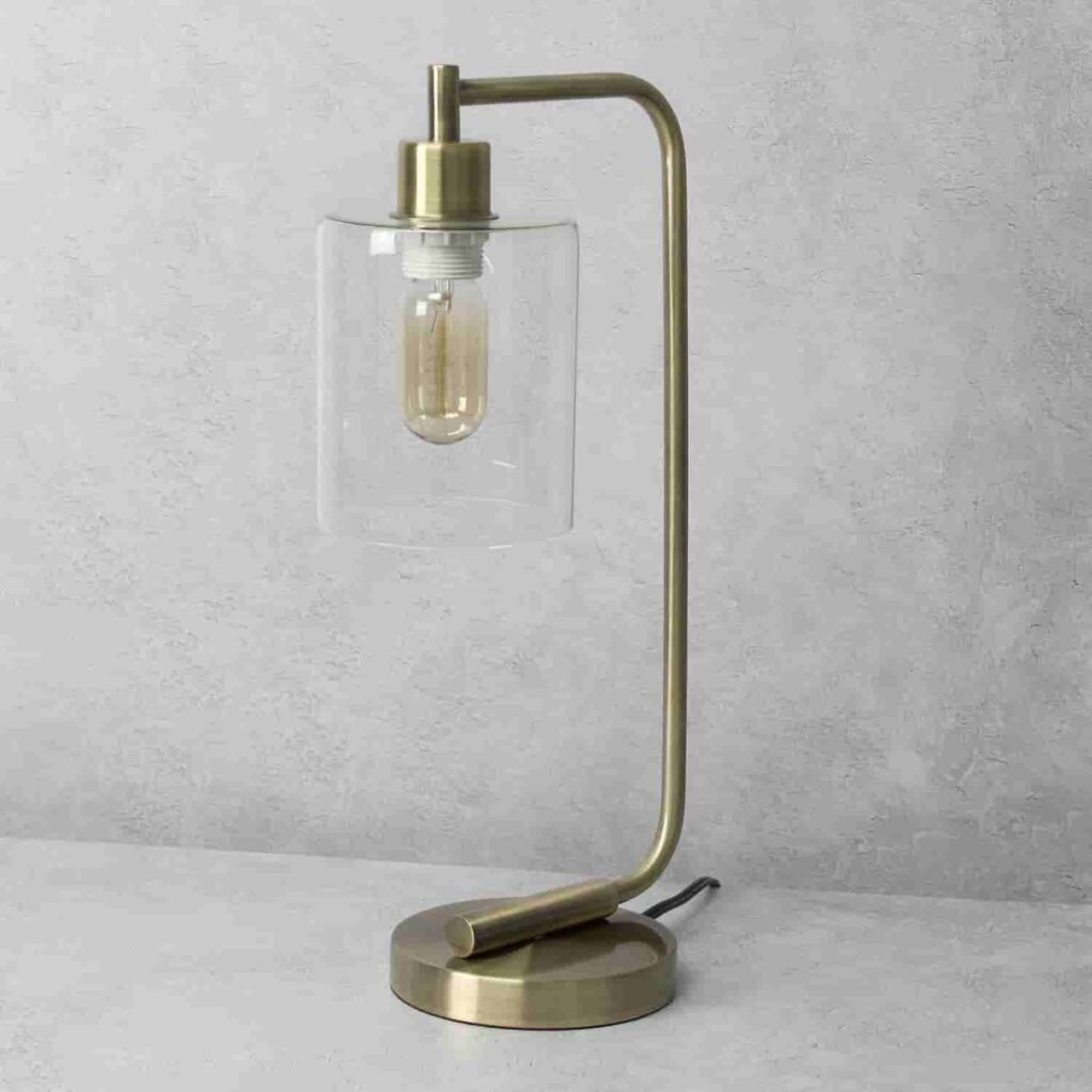 vintage brass table lamps