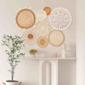 wall basket decor living room