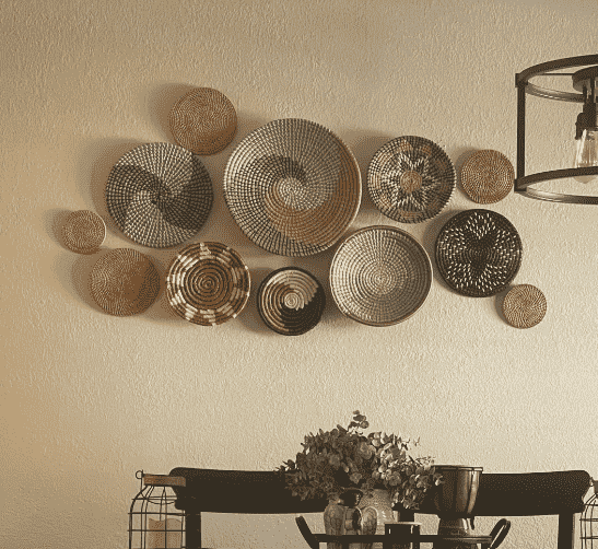 wall basket decor set