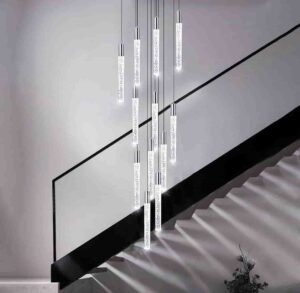 waterfall bubble chandeliers