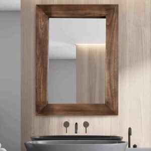 wood framed mirror design