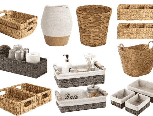 11+ Best Farmhouse Wicker Baskets with woven textures & natural beauty [2024]