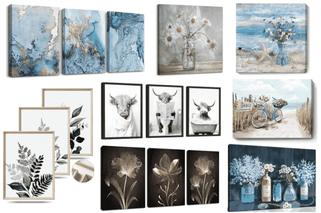 9+ Best Artwork in the bathroom to create a spa-like bathroom [2024]