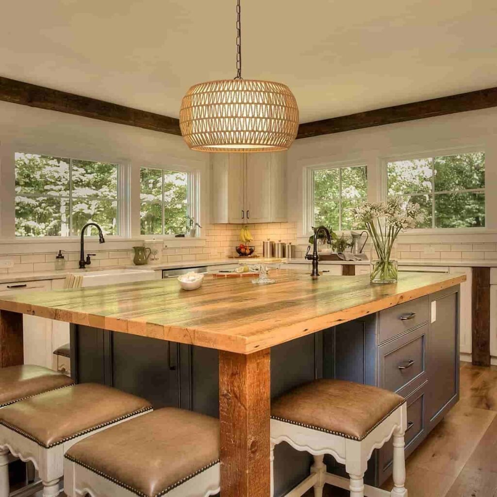 rattan farmhouse chandelier light fixtures