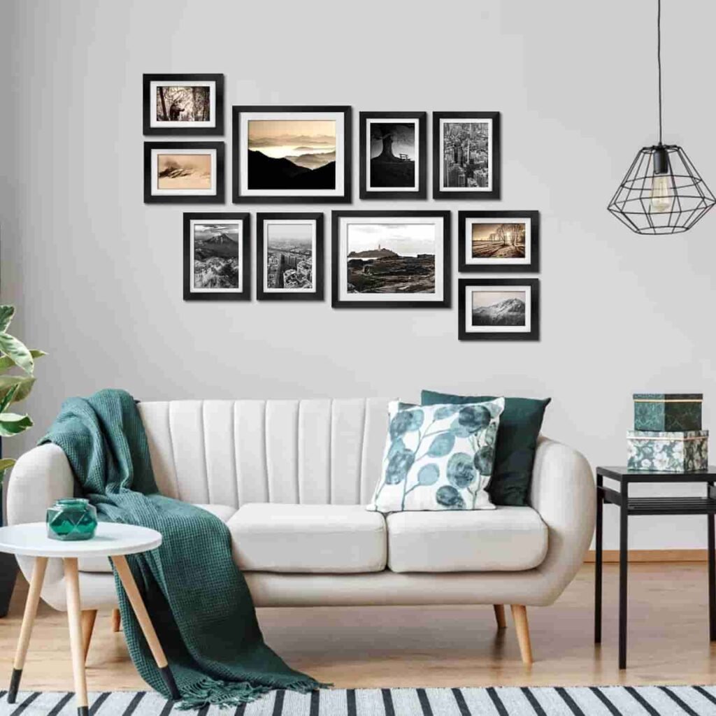 big wall frames for living room