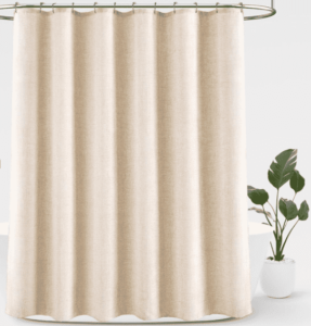 extra long linen shower curtains