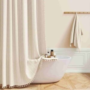flax linen shower curtains
