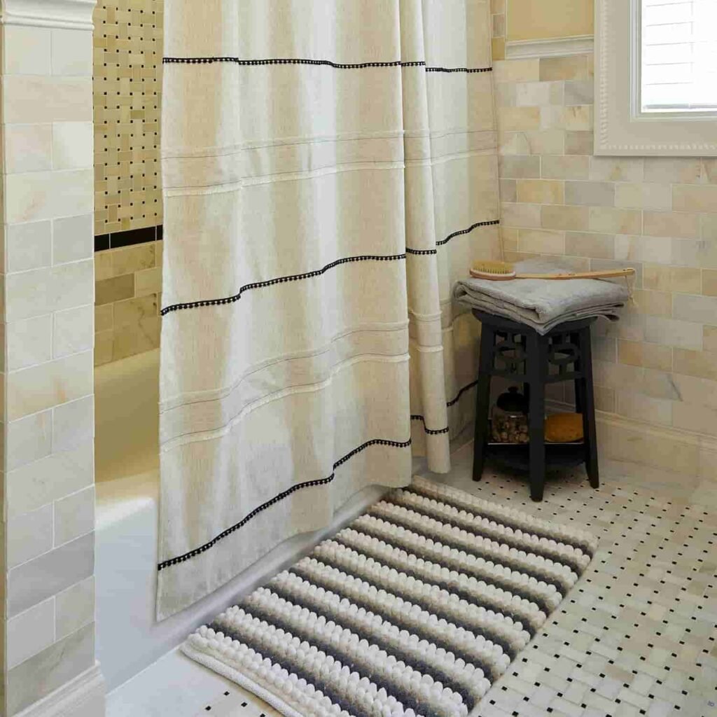 linen shower curtains amazon