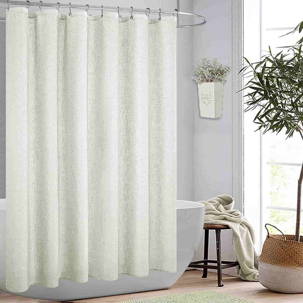 luxury linen shower curtains