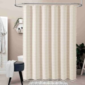 modern linen shower curtains
