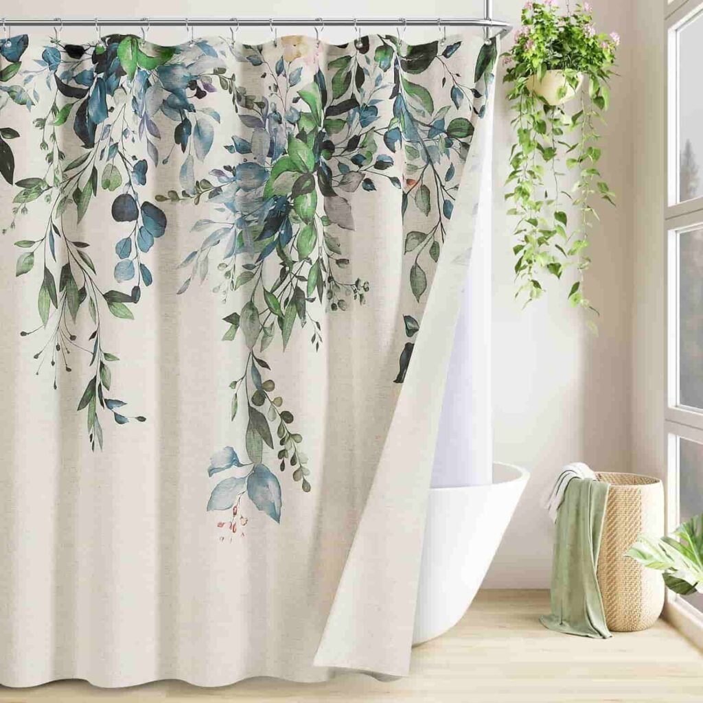 natural linen shower curtains