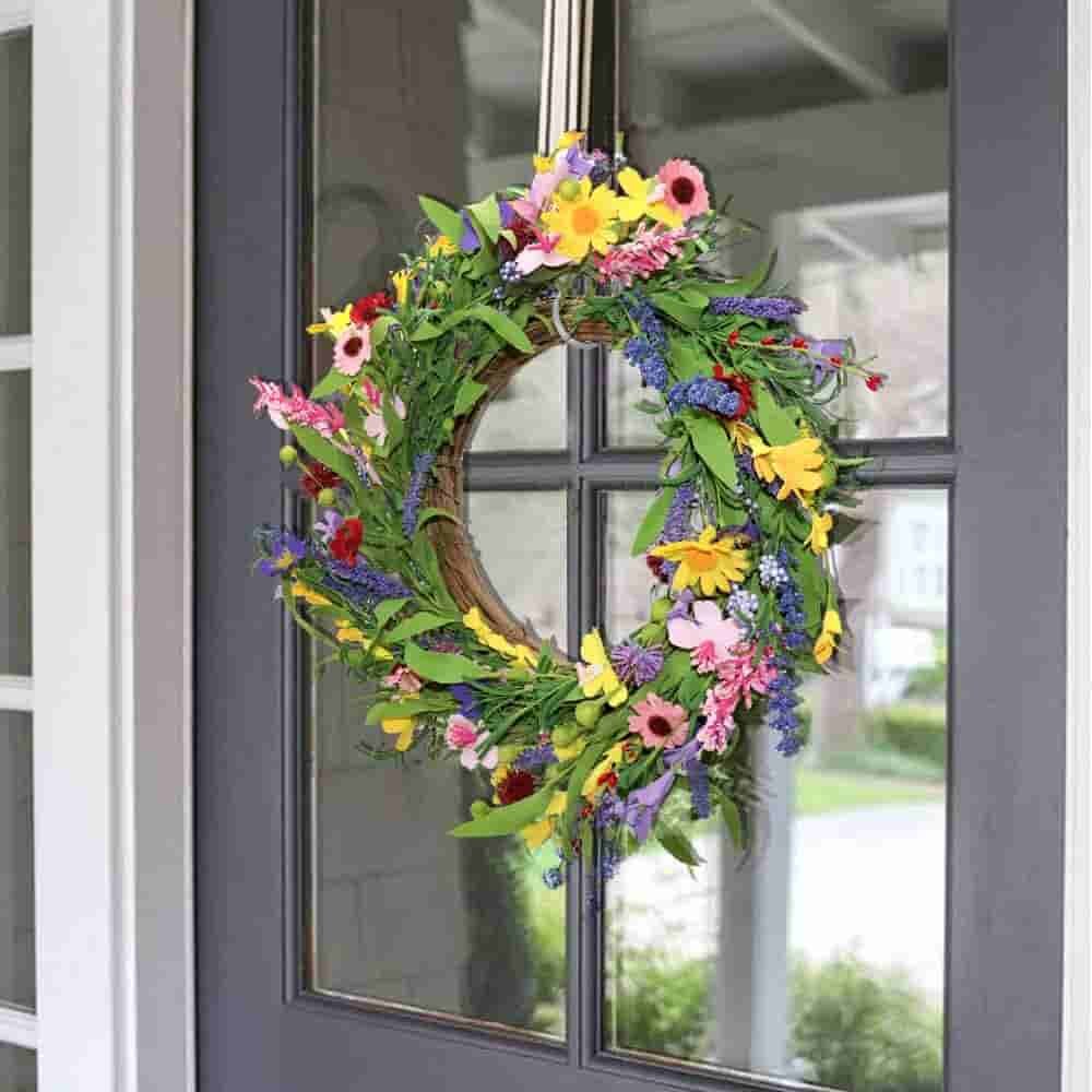 spring wreaths crotchet